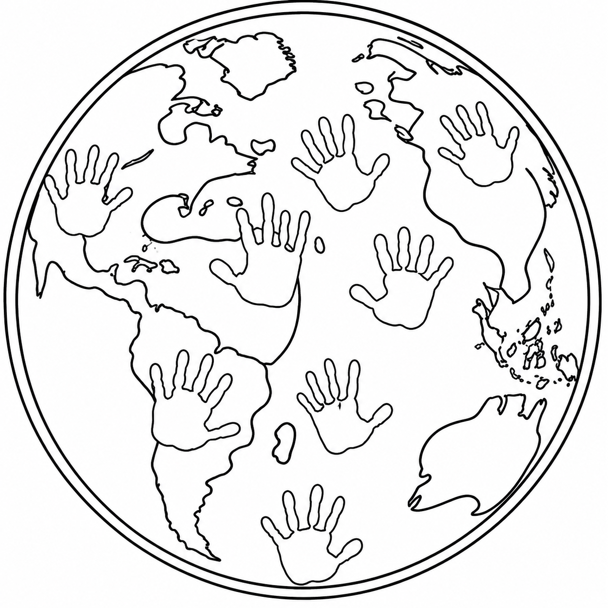 Kidzz World coloring page preview