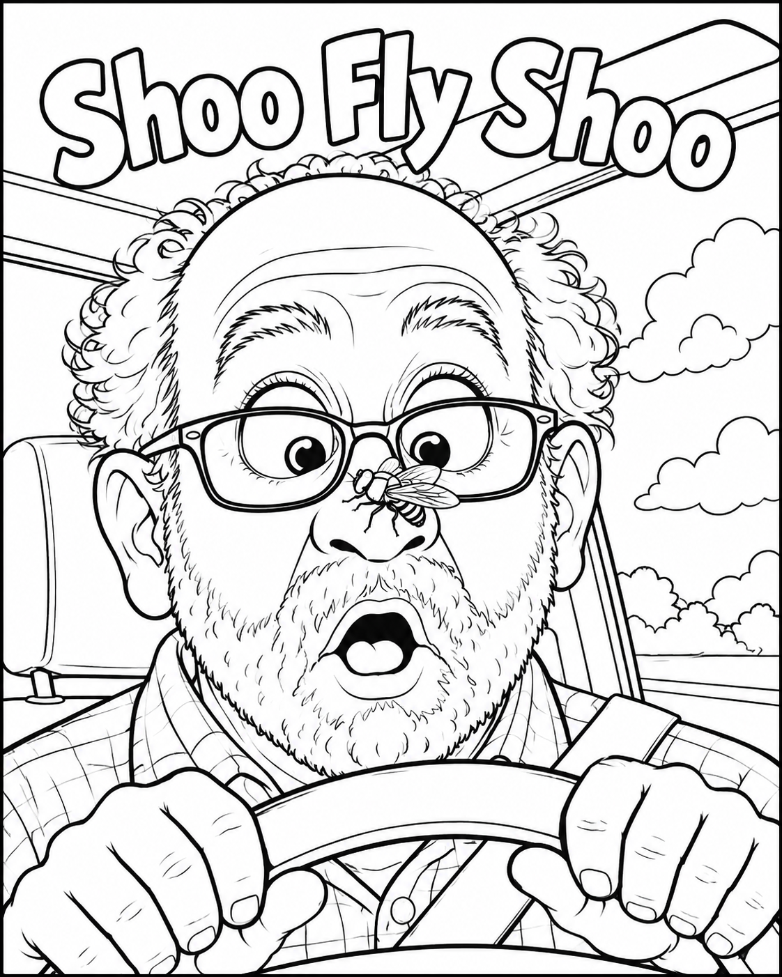 Shoo Fly Shoo coloring page preview
