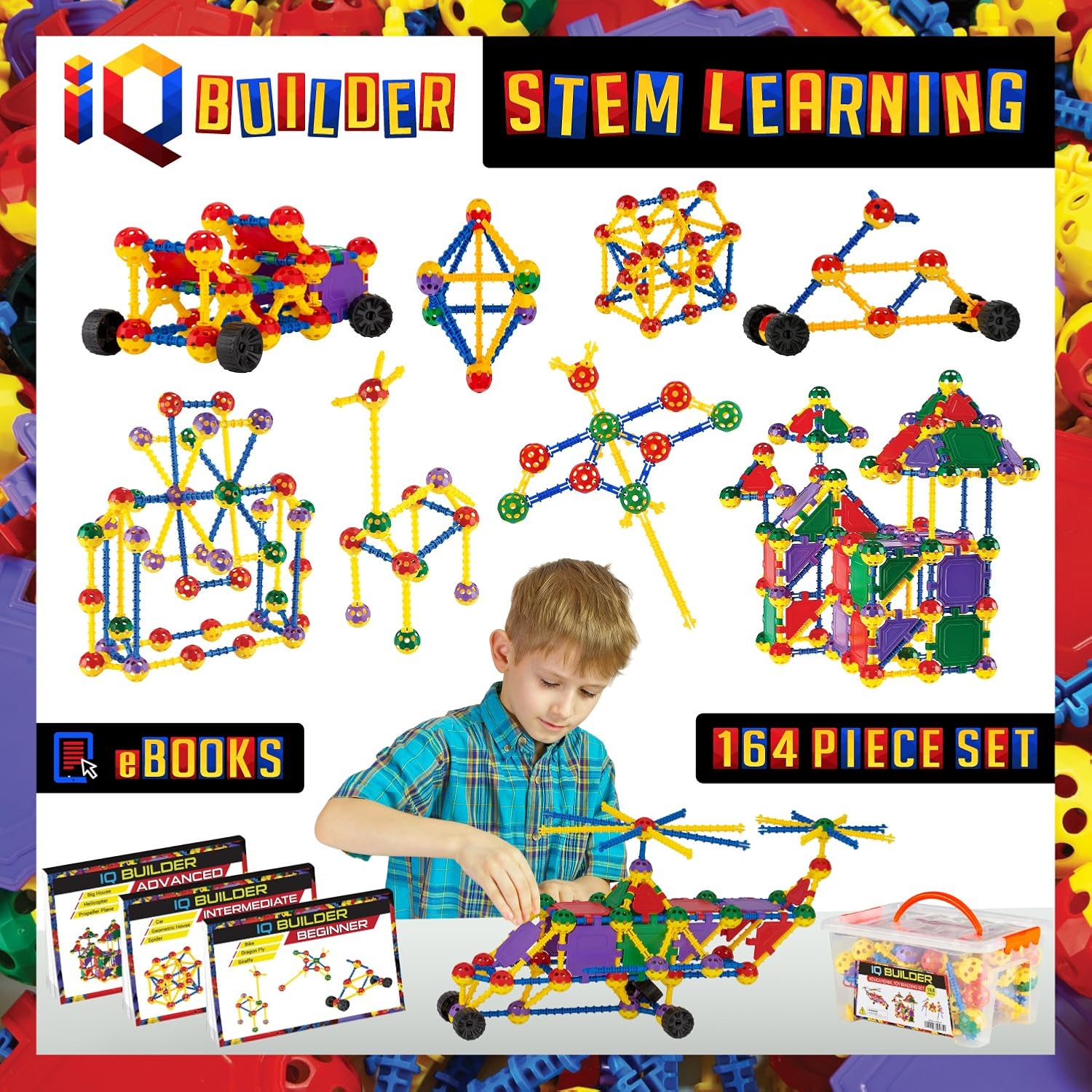 Open-ended STEM building set